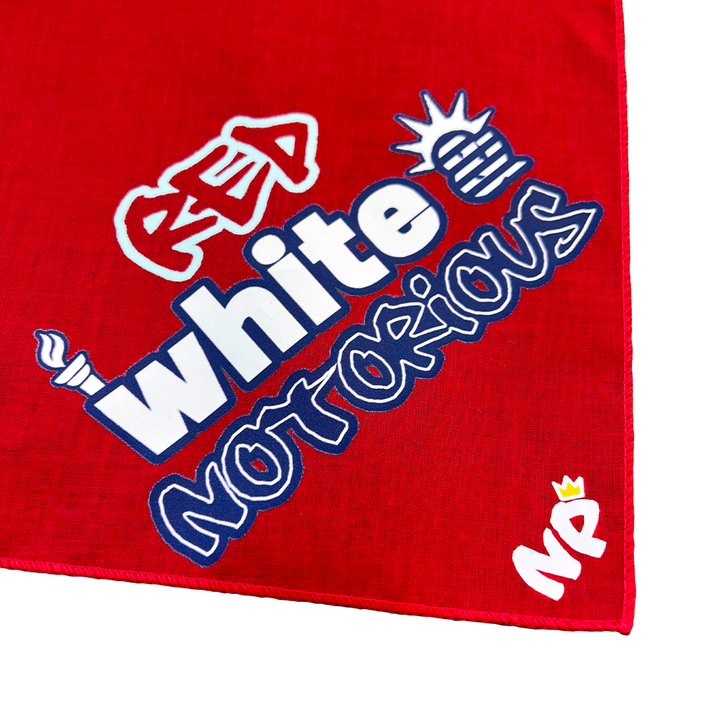 Red, White & Notorious Bandana – Notorious Pooch